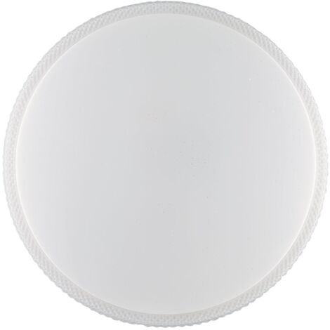 "Plafoniera PIXEL tonda bianca con CCT. Wi-Fi e telecomando incluso 77 cm."