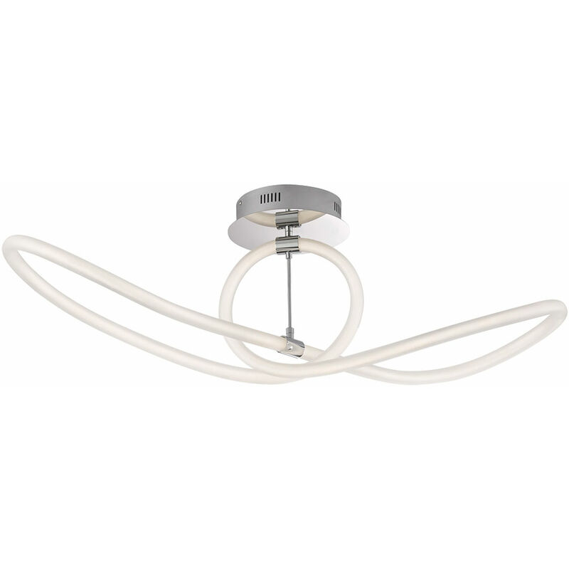 Image of Plafoniera plafoniera dimmerabile lampada design dimmerabile moderna, metallo, led 50W 6200Lm bianco caldo, LxPxH 92x31x30.5 cm