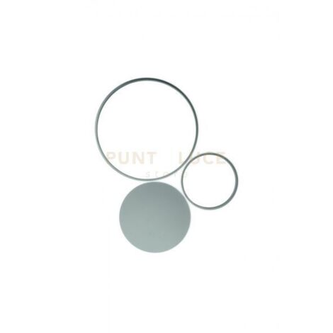 PLAFONIERA POIS SILVER 4000k 3644lm 42w DIMMERABILE L.64CM