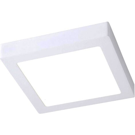 VETRINEINRETE Plafoniera quadrata a led montaggio esterno 24 watt luce naturale 4000k driver incluso in alluminio da soffitto