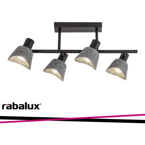 Plafoniera Rabalux Farelia 4xE14 feltro grigio orientabile
