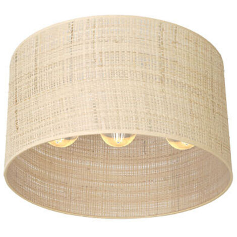 Plafoniera rattan crema rotonda Ø40 3xE27 15W Luminex