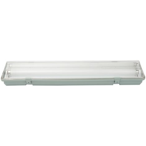 PLAFONIERA REGLETTE IP65 2X36W CON NEON. Prezzo per 1 pezzo.