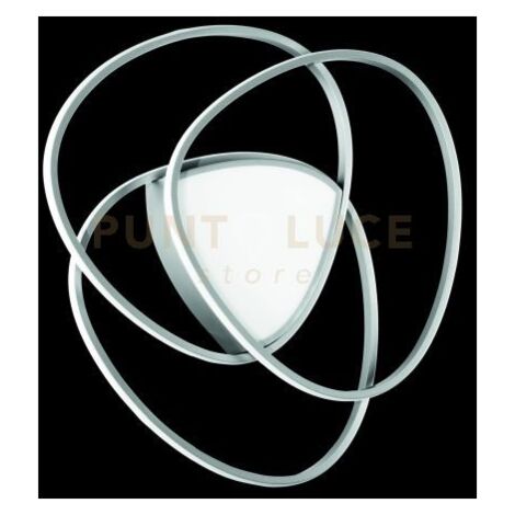PLAFONIERA ROSE MEDIA SILVER 3000K 5685lm 70w DIMMERABILE D.67CM