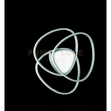 PLAFONIERA ROSE PICCOLA SILVER 3000K 5096lm 60w DIMMERABILE D.54CM