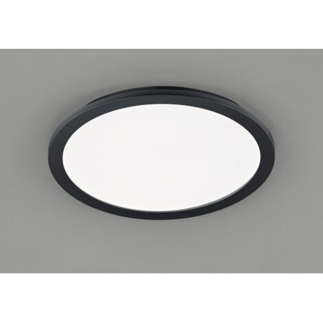 Plafoniera Rotonda Camillus Led Dimmerabile Nero IP44 Ø40 cm Trio Lighting
