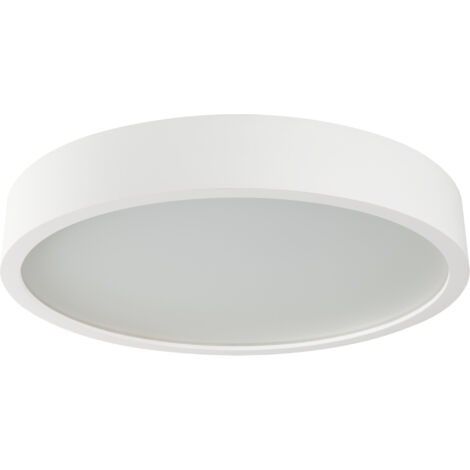 plafoniera rotonda legno 475 mm E27 bianco tondo