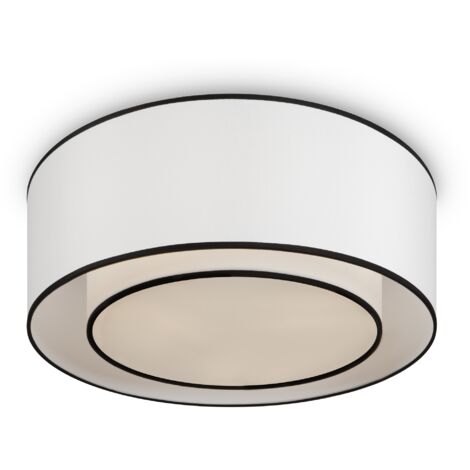 Plafoniera rotonda Maytoni Bergamo bianca Ø52cm E27