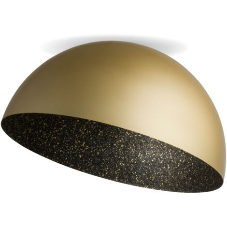Plafoniera Sfera oro-nera 50cm cupola E27 15W Sigma