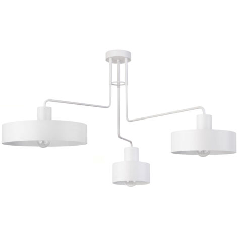 Plafoniera Sigma Vasco bianca 3 luci E27 minimal moderna