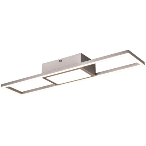 Plafoniera SMD LED Rigido - 22W - 2800lm - Nichel Opaco 60 x 6 x 13 cm