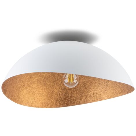 Plafoniera Solaris bianco rame tonda Ø48 cm E27 Sigma