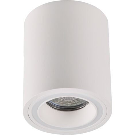 Plafoniera spot da soffitto tonda bianca GU10 Polux