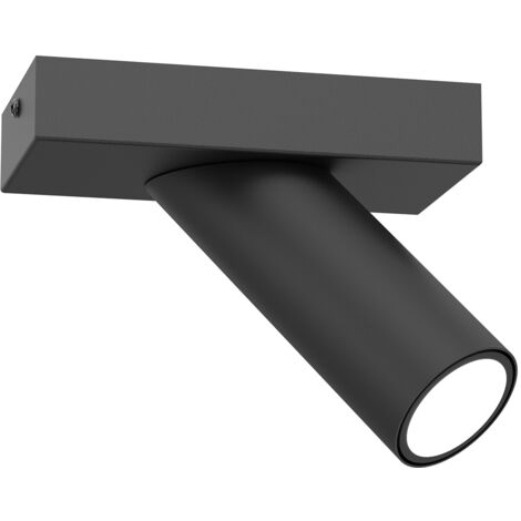 Plafoniera spot nera opaca 1xGU10 8W Tublon Luminex