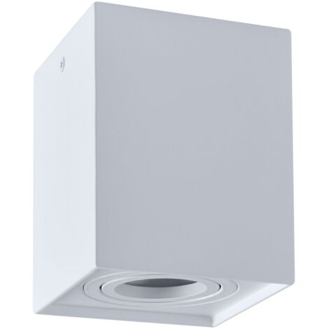 Plafoniera spot quadrata bianca GU10 Polux Hadar Q1