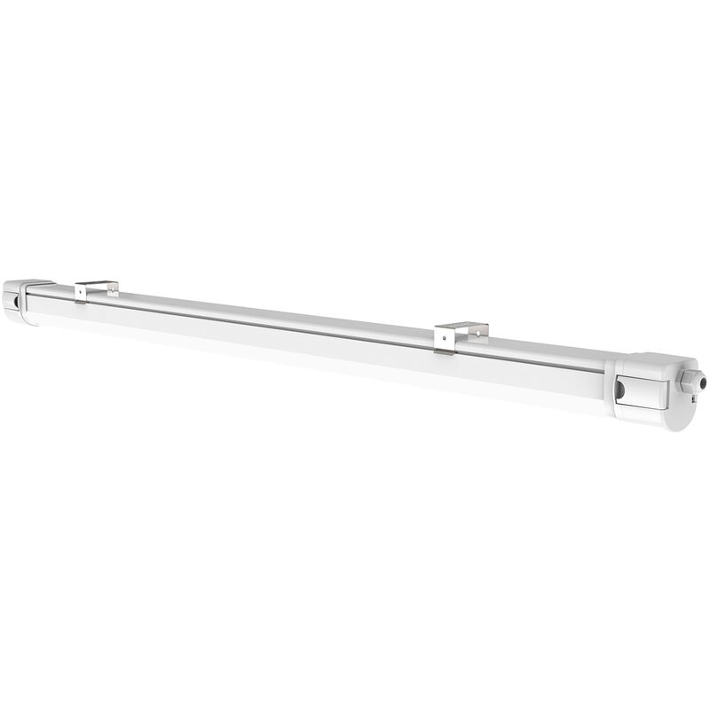 Image of Plafoniera stagna concorde Bianco in pc 30W 3900LM 4000K(Luce naturale) IP65 69cm. - Bianco
