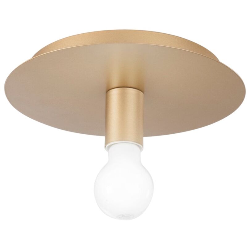 Plafoniera strike in metallo oro satinato - Oro