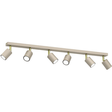 Plafoniera Striper Luminex 6 spot crema/oro GU10 8W