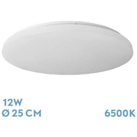 Plafoniera Tadeo 12w 6500k Bianco 5,5x25x25cm 1180lm