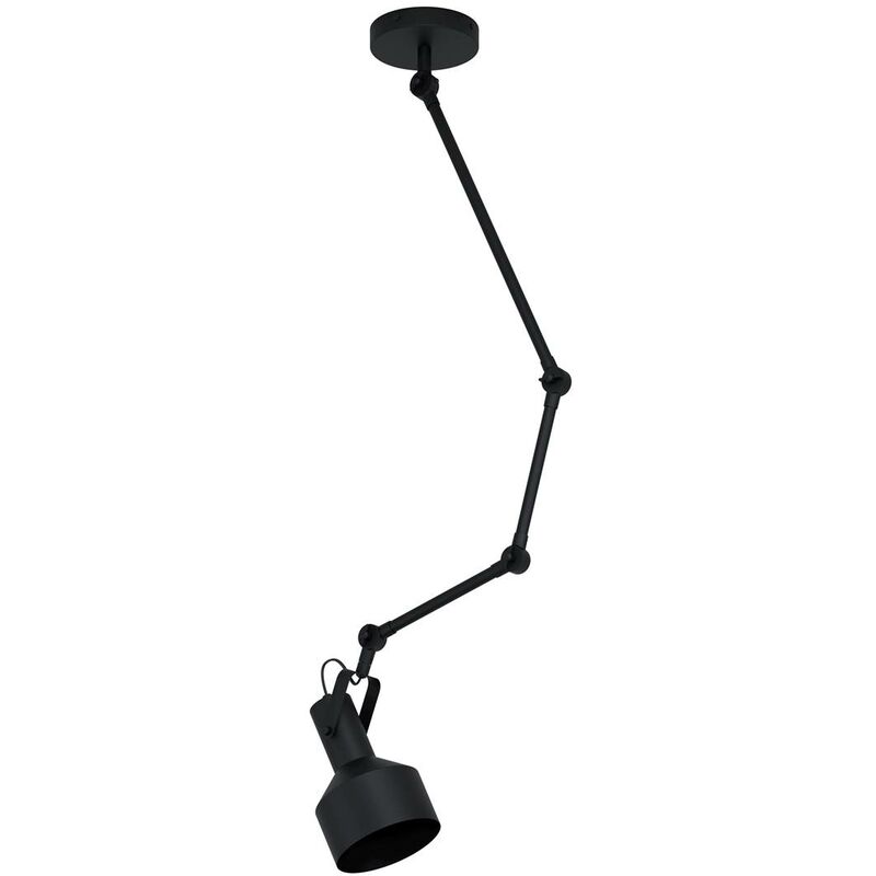 Eglo - Plafoniera Takeley Nero h: 132,5 ø: 15 cm