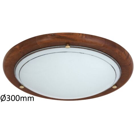 Plafoniera tonda 30 cm rovere E27 Rabalux Ufo 5417
