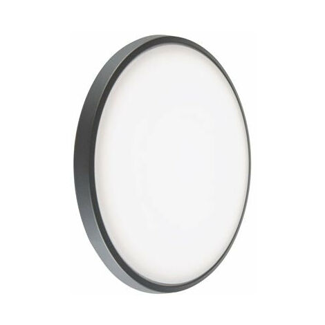 Plafoniera Tonda a LED da Interno 28W 3000K Grigia