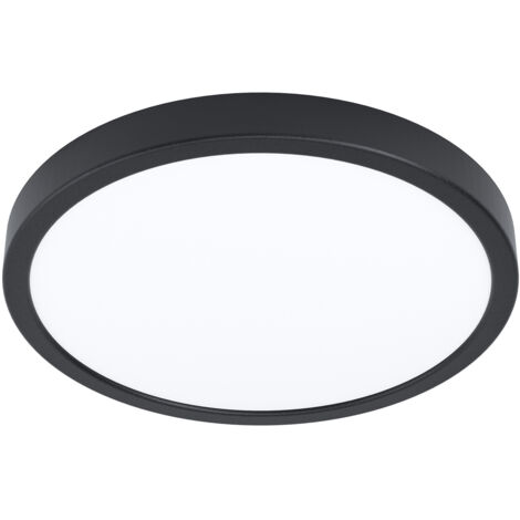 Plafoniera Tonda Esterno Contemporaneo Argolis-Z Alluminio Nero Led