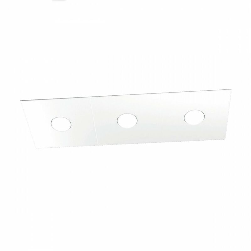 Image of Plafoniera moderna top light eccentric 1156 3l gx53 led metallo lampada parete soffitto, finitura metallo bianco