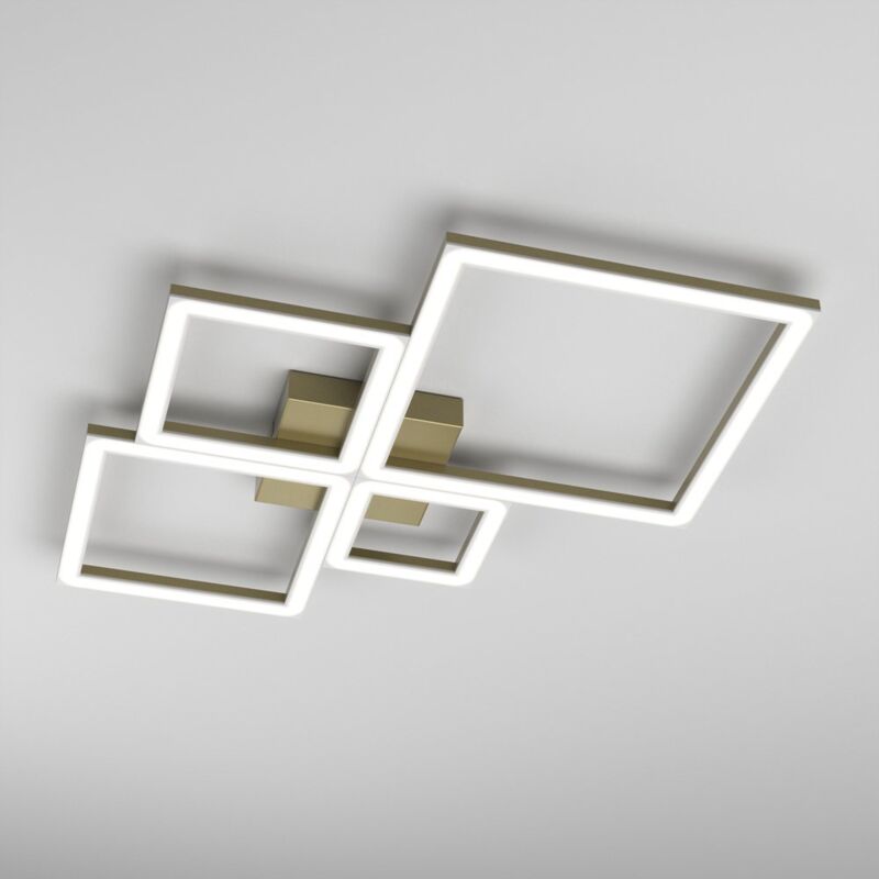 Top-light - Plafoniera Moderna Quadrata Four