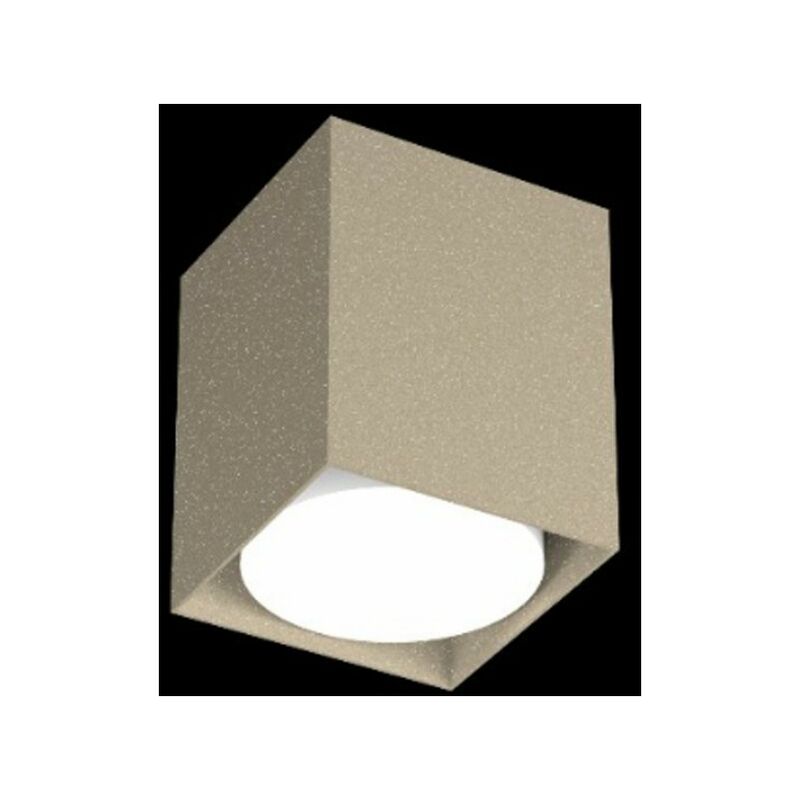 Image of Top-light - Plafoniera moderna top light plate 1129 pl10 gx53 led metallo lampada soffitto, finitura metallo sabbia - Sabbia