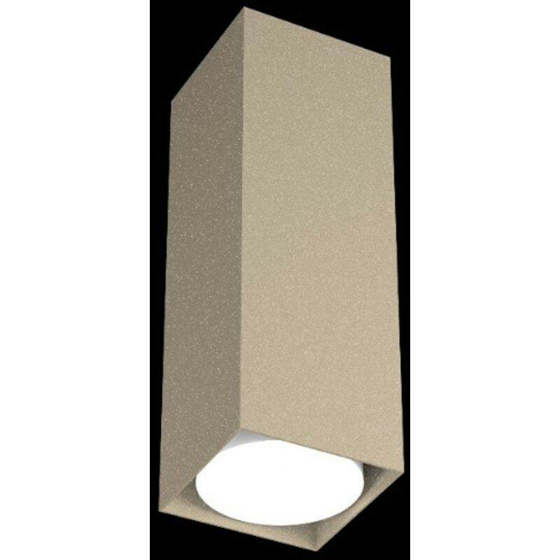 Image of Top-light - Plafoniera moderna top light plate 1129 pl25 gx53 led metallo lampada soffitto, finitura metallo sabbia - Sabbia