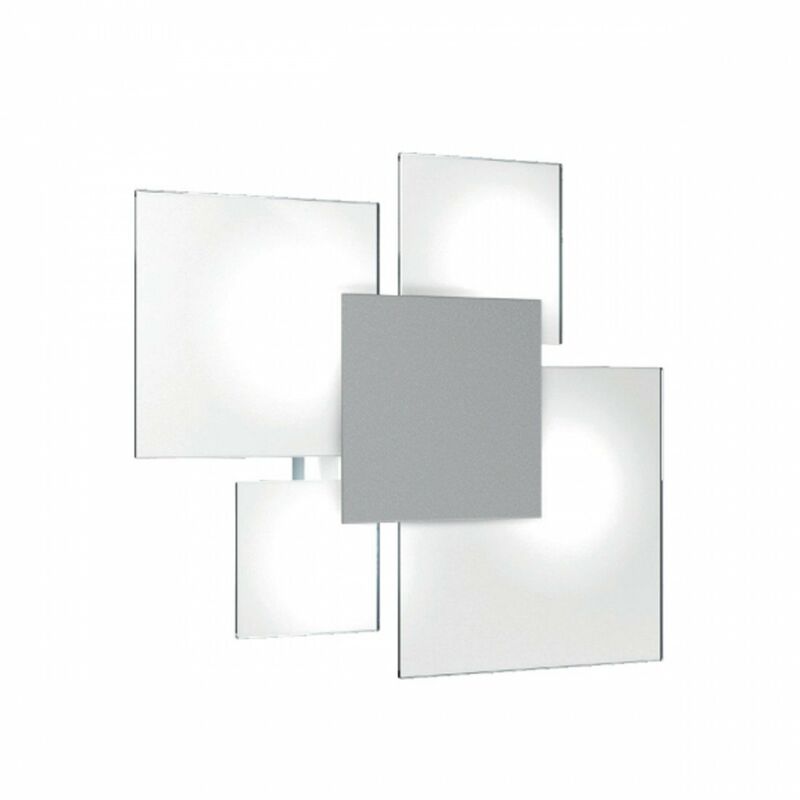 Image of Top-light - Plafoniera moderna top light upgrade 1148 70 e27 led vetro lampada parete soffitto, colore grigio