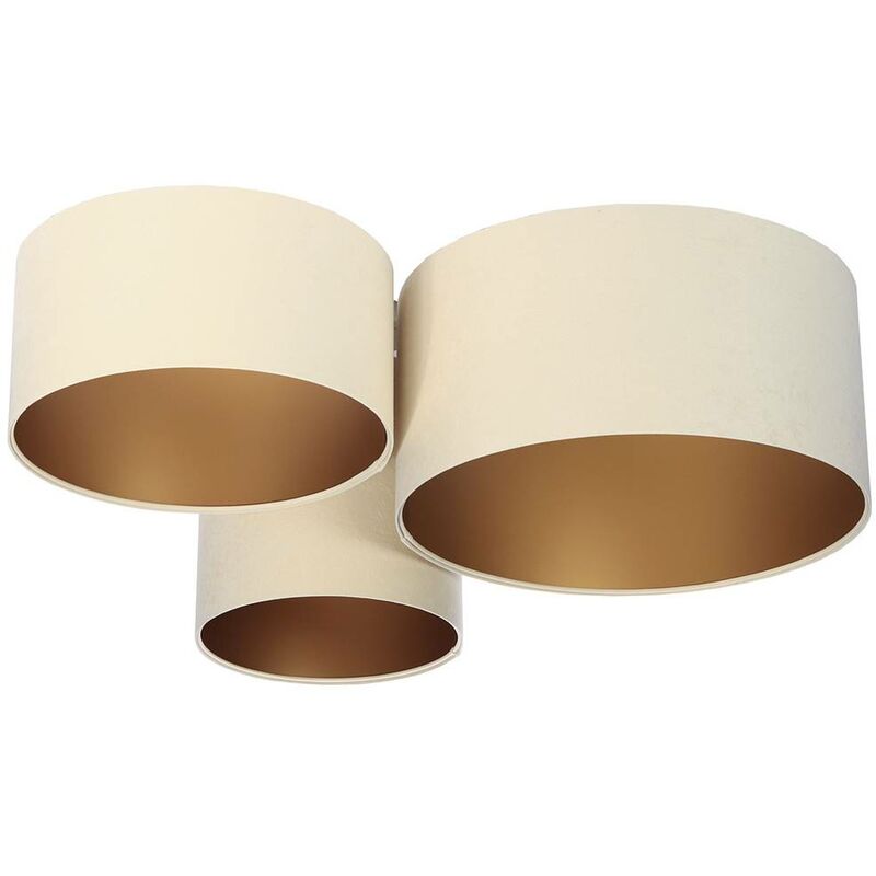 Plafoniera Trio Cream, Gold 3 x E27 l: 91 cm h: 30...