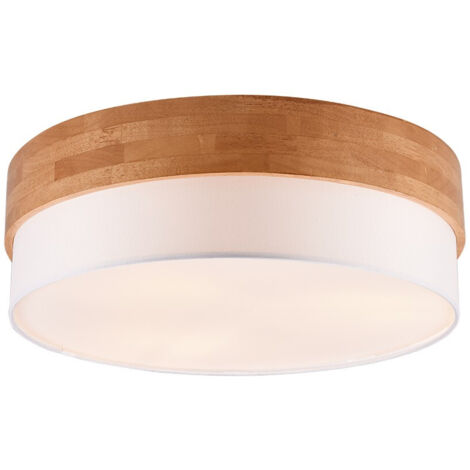 Plafoniera Trio Seasons legno chiaro/bianco 50cm 3xE27