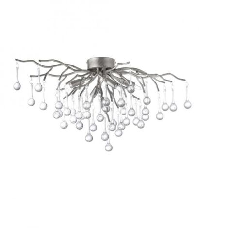 Plafoniera vetro glamour argento ICICLE 4xG9 Paul Neuhaus