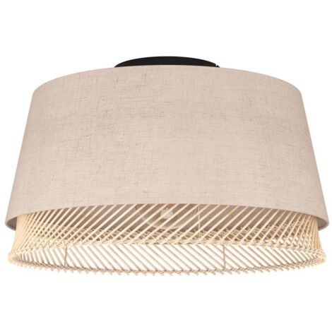 Plafoniera Vintage Tabley Acciaio Nero 1 Luce E27