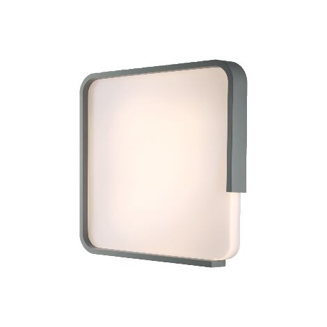 "Plafoniera WAYOUT quadrata bianca e grigia 40W con interruttore interno per la personalizzazione dei Kelvin 48.5x48.5 cm.."