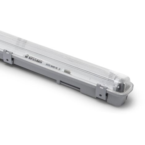 PLAFONIERA X TUBO LED  - VOLT 230 WATT 1X18 G13 IP65 CM 126,5X 7,2 H.CM 8,6 - 1 pezzo