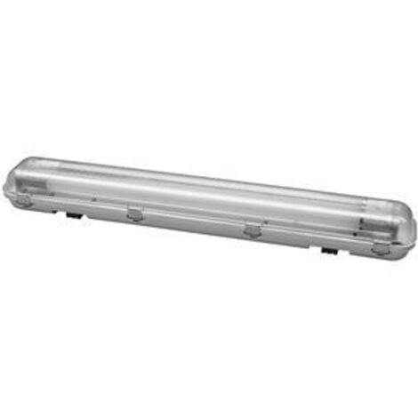 PLAFONIERANEON LED STAGNA BLANK 2X10W IP65 670x104x78mm INT/EST GRIGIO REER
