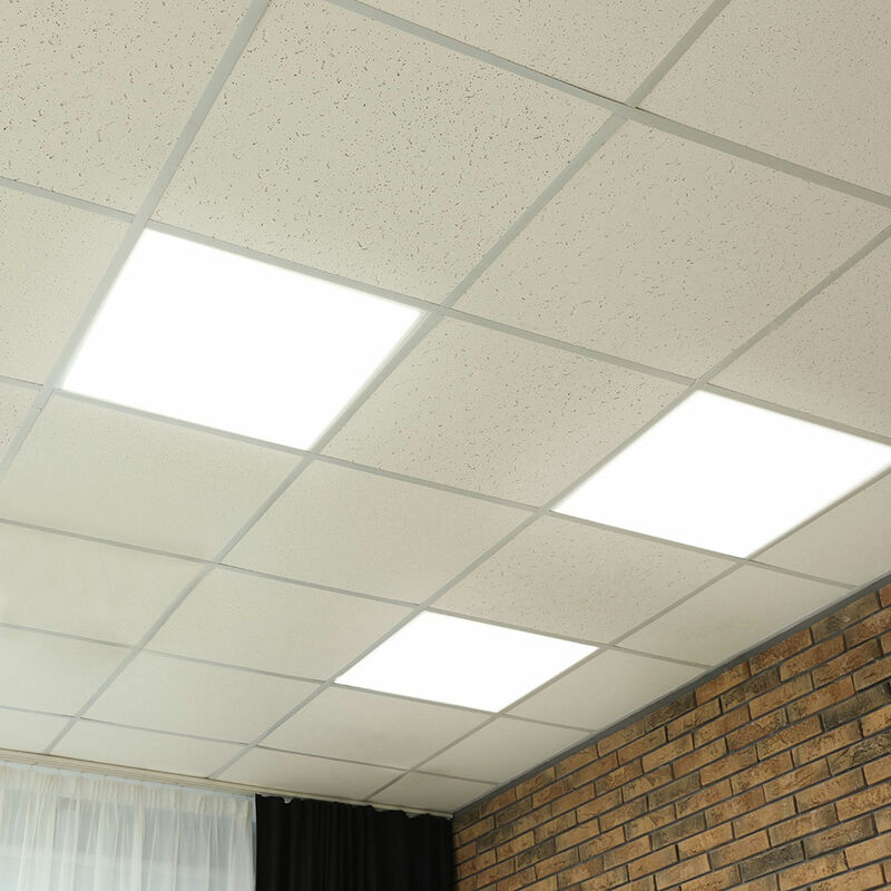 Image of 3x led da incasso a soffitto luci sala da pranzo faretti in alluminio griglia lampade bianco