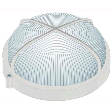 Plafoniere Alluminio Blinky Luna Tonda Bianca 60 Watt