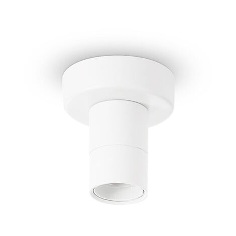 Plafoniere - Lampade Da Soffitto Set Metallo Bianco 1 Luce E27