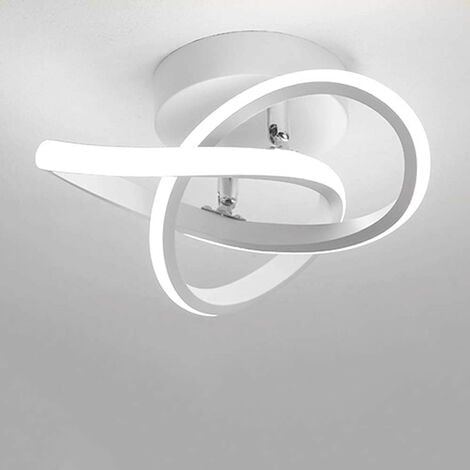 STOEX Plafoniere Moderna a Led Bianco Lampadario Stile Nordico Plafoniere Design Creativo per Camera da Letto, Cucina, Soggiorno, Corridoio, Ristorante, Balcone, Bianco Freddo