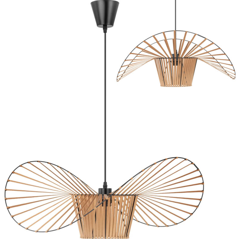 Uniprodo - Prime de pendentif 1 lampes - grand parapluie - ouvert
