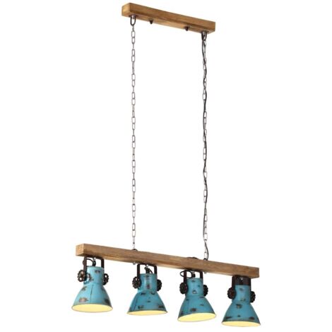 Suspension led en métal coloré loft