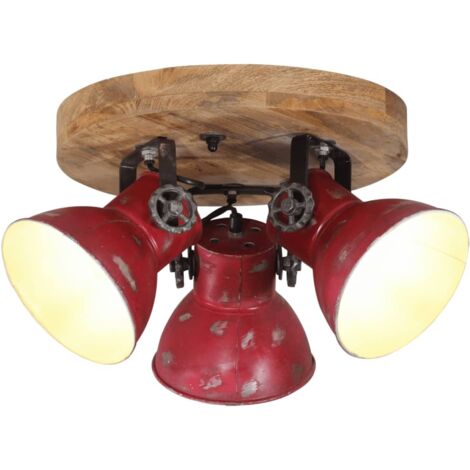 Plafonnier 25 W rouge délavé 35x35x25 cm E27 vidaXL