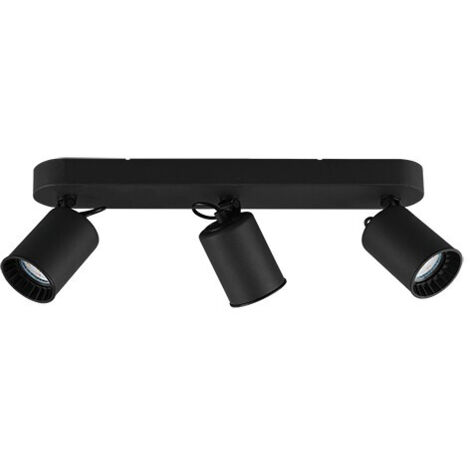 Plafonnier 3 Spots GU10 Orientables Pago Nero Trio Lighting
