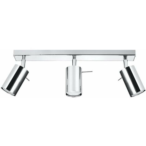 Plafonnier 3 Spots Orientables pour Ampoule GU10 - Métal - SILUMEN