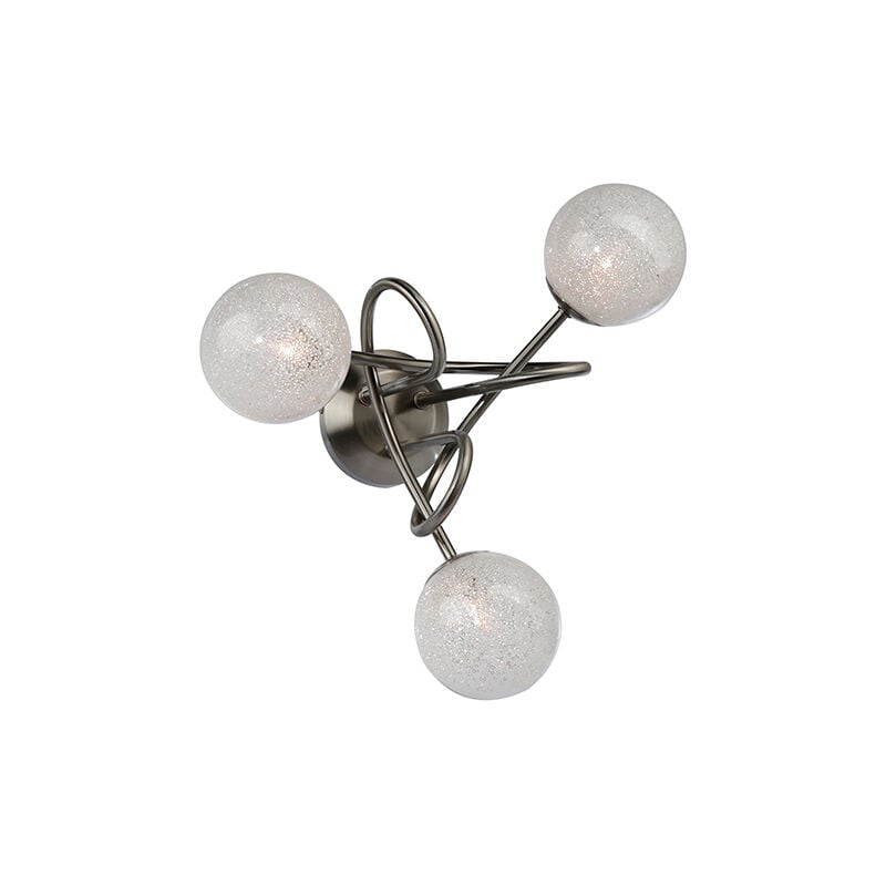 Plafonnier 3xG9 Sphère avec verre dépoli