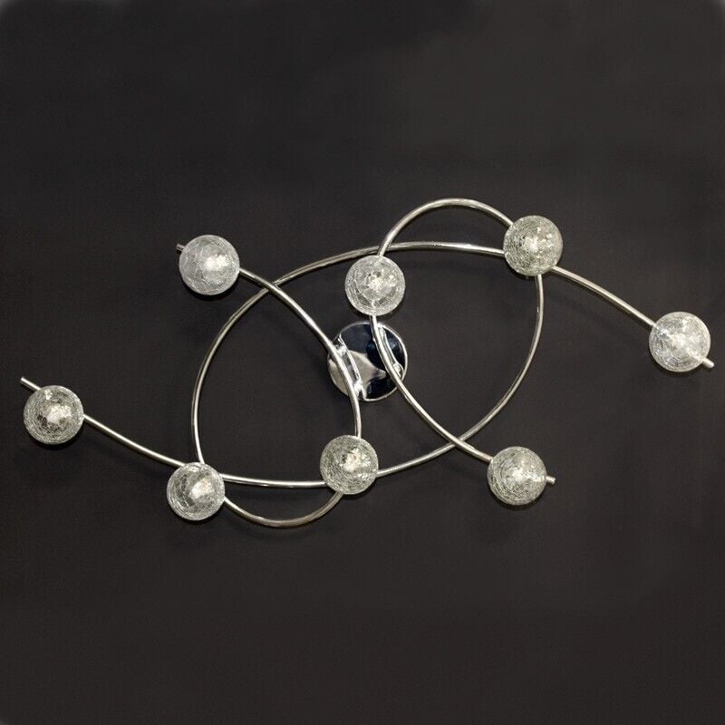 Cristalrecord - Plafonnier 8 lumières lotto cromo 001-2195-8-016